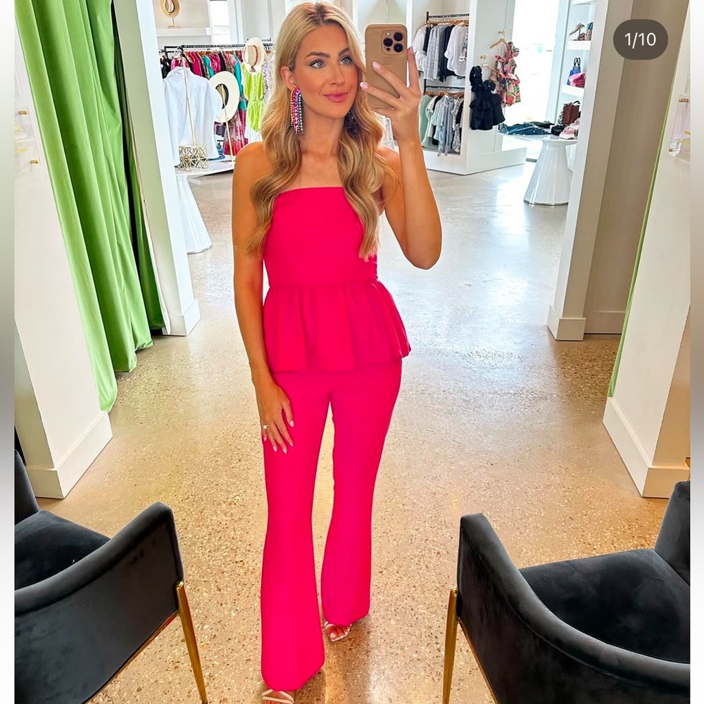 French Connection peplum top and pants set!